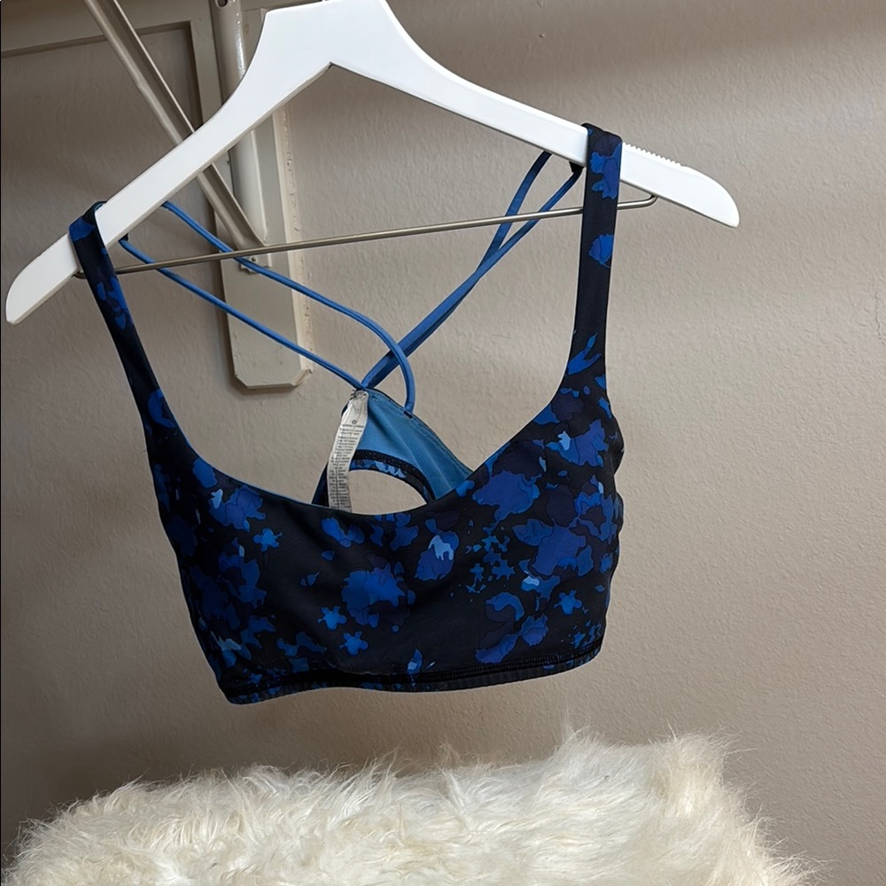 Floral Blue Women's Bralette